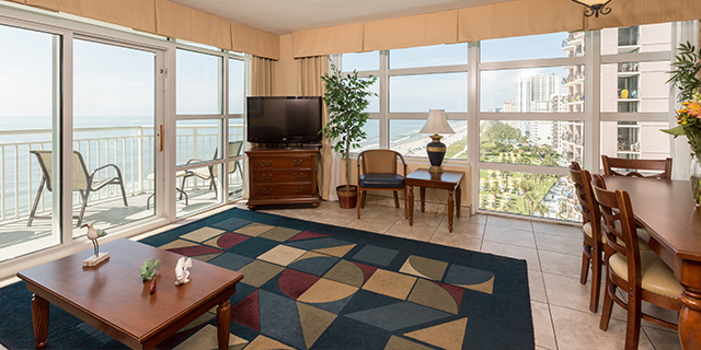 Oceanfront Three Bedroom Suite Carolinian Beach Resort