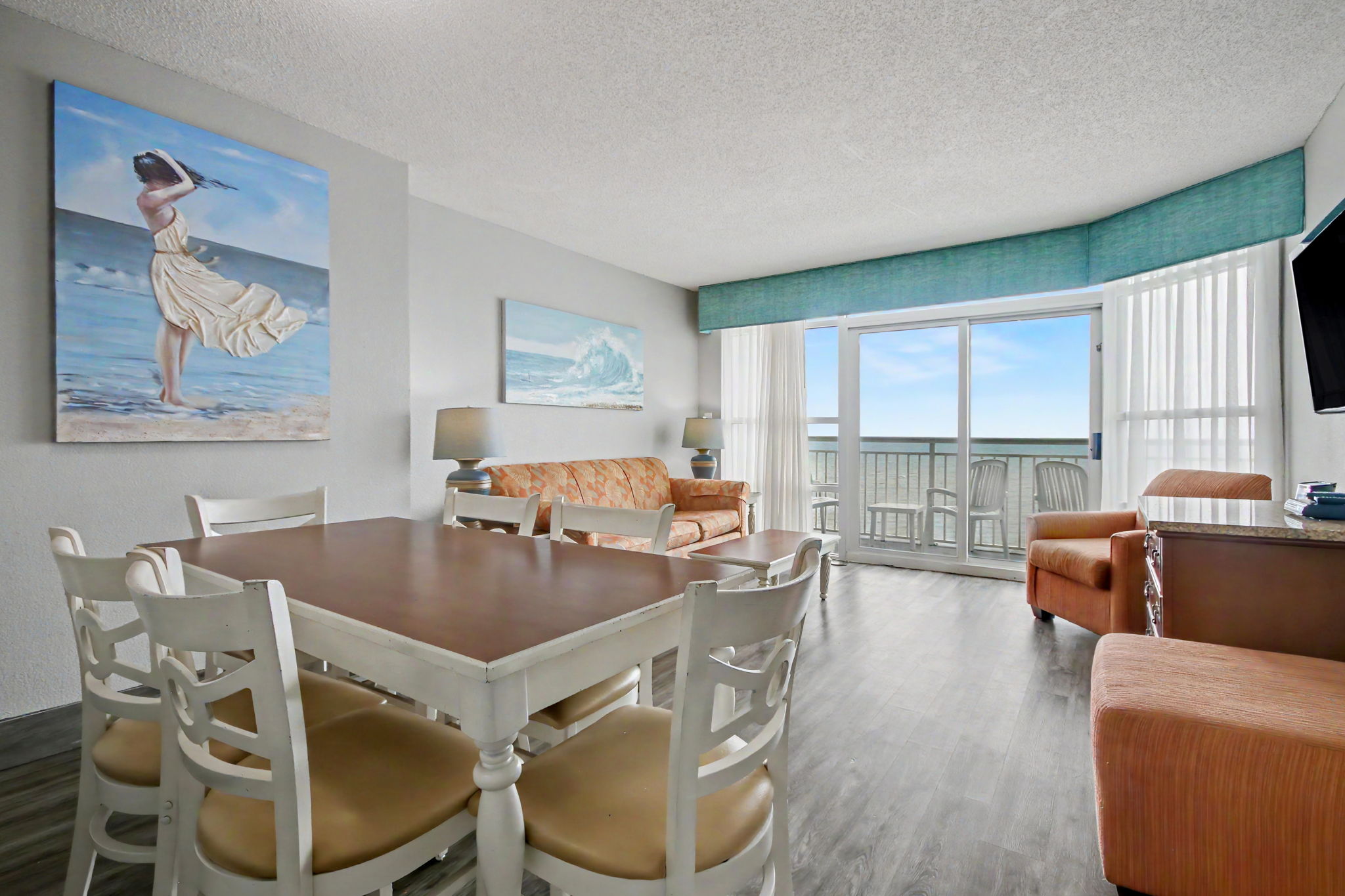 Oceanfront Two Bedroom, Four Double / Two Baths