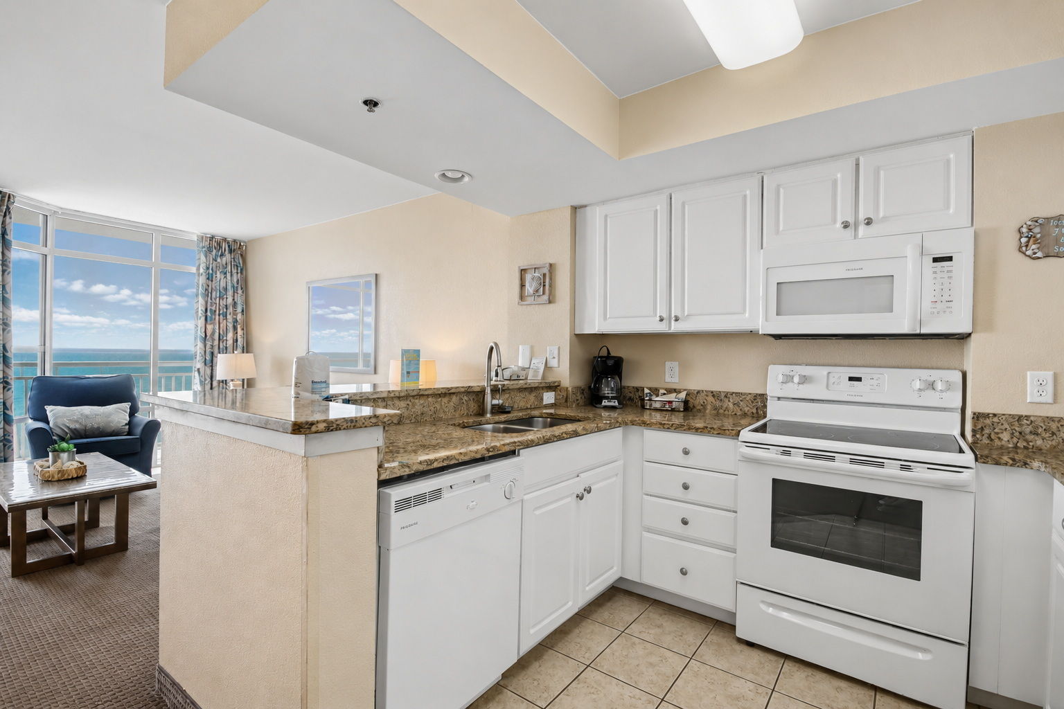 Oceanfront One Bedroom, Two Doubles
